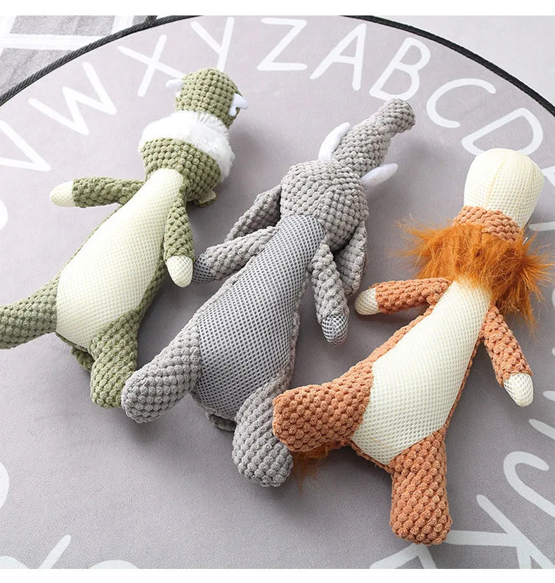 Plush Squeaky Dog Toy – Chew & Teeth Cleaning