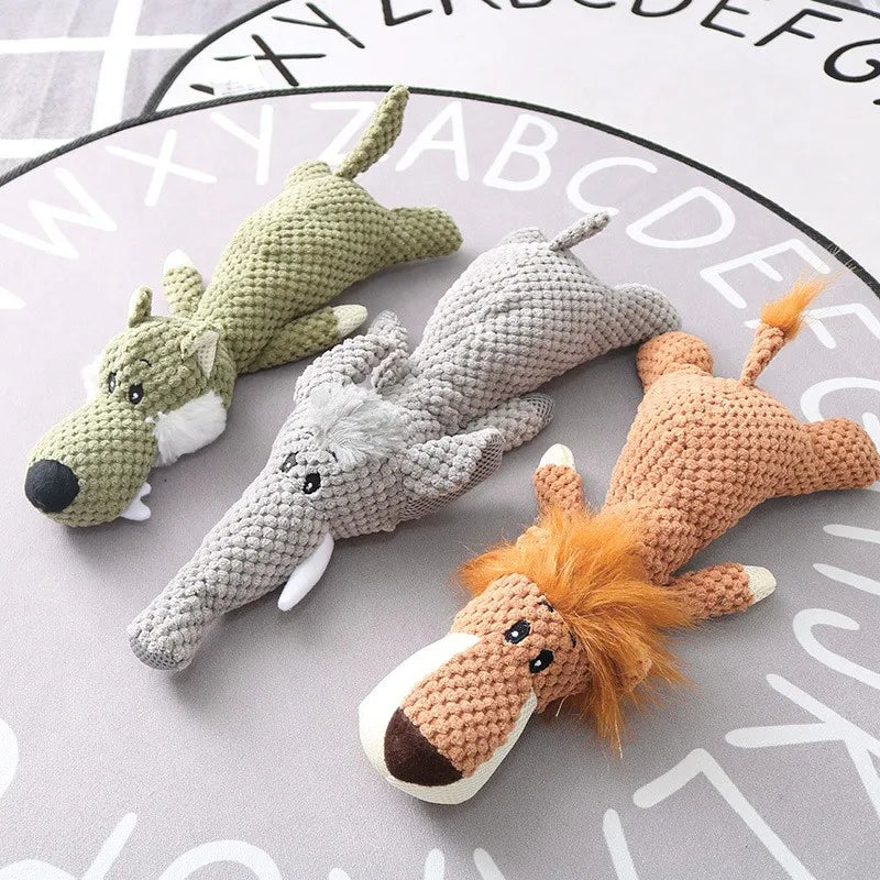 Plush Squeaky Dog Toy – Chew & Teeth Cleaning
