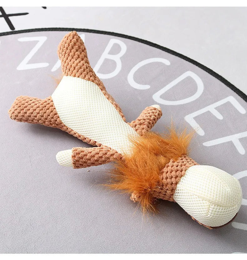 Plush Squeaky Dog Toy – Chew & Teeth Cleaning
