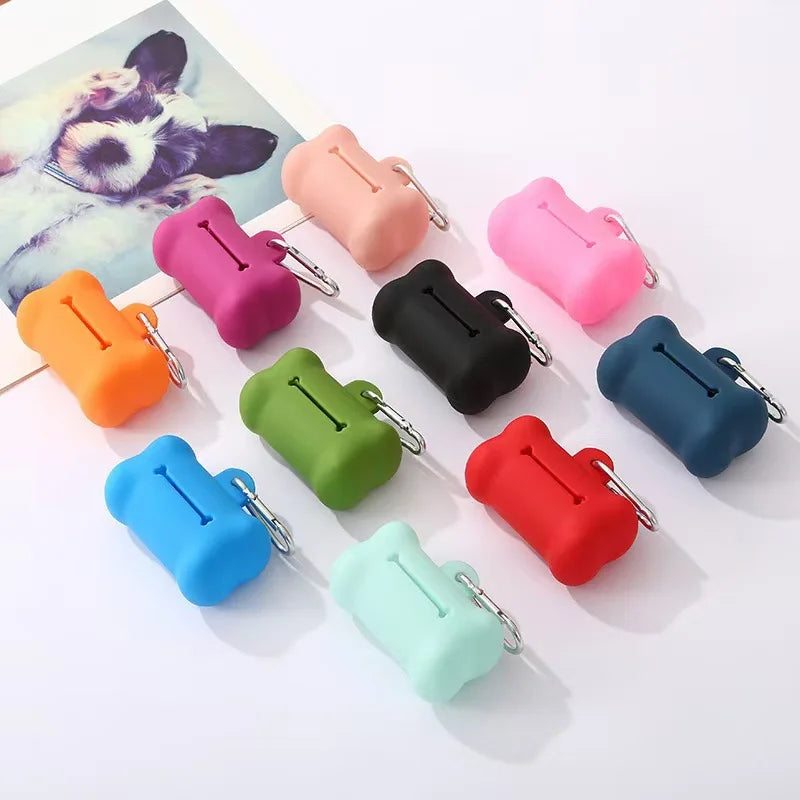 Bone-Shaped Dog Poop Bag Dispenser – Portable & Durable