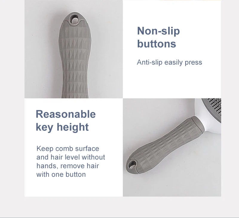 Dog & Cat Grooming Brush – Fur Remover & Massager