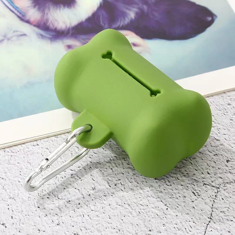 Bone-Shaped Dog Poop Bag Dispenser – Portable & Durable