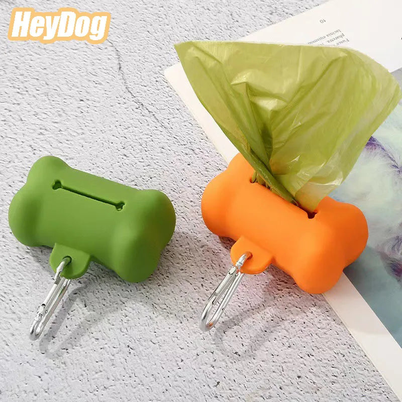 Bone-Shaped Dog Poop Bag Dispenser – Portable & Durable