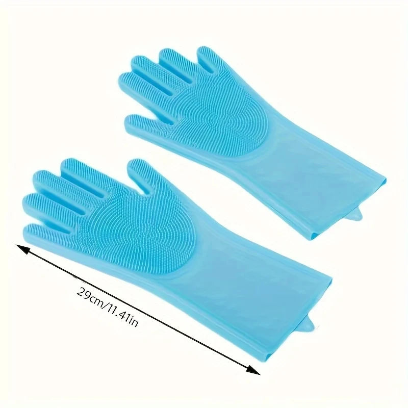 Pet Grooming Glove – Silicone Hair Removal & Bathing