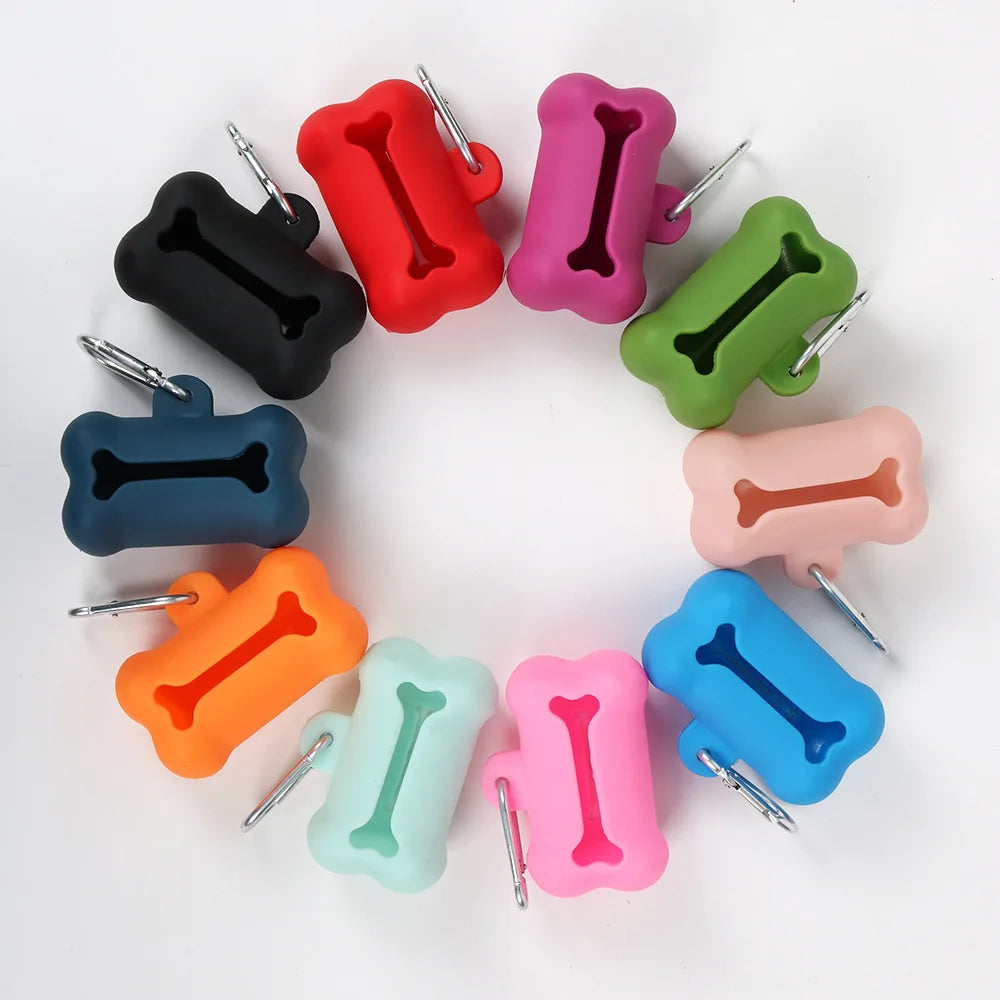 Bone-Shaped Dog Poop Bag Dispenser – Portable & Durable