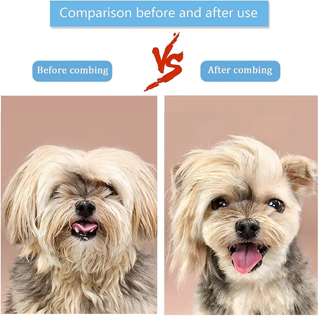 Dog & Cat Grooming Brush – Fur Remover & Massager