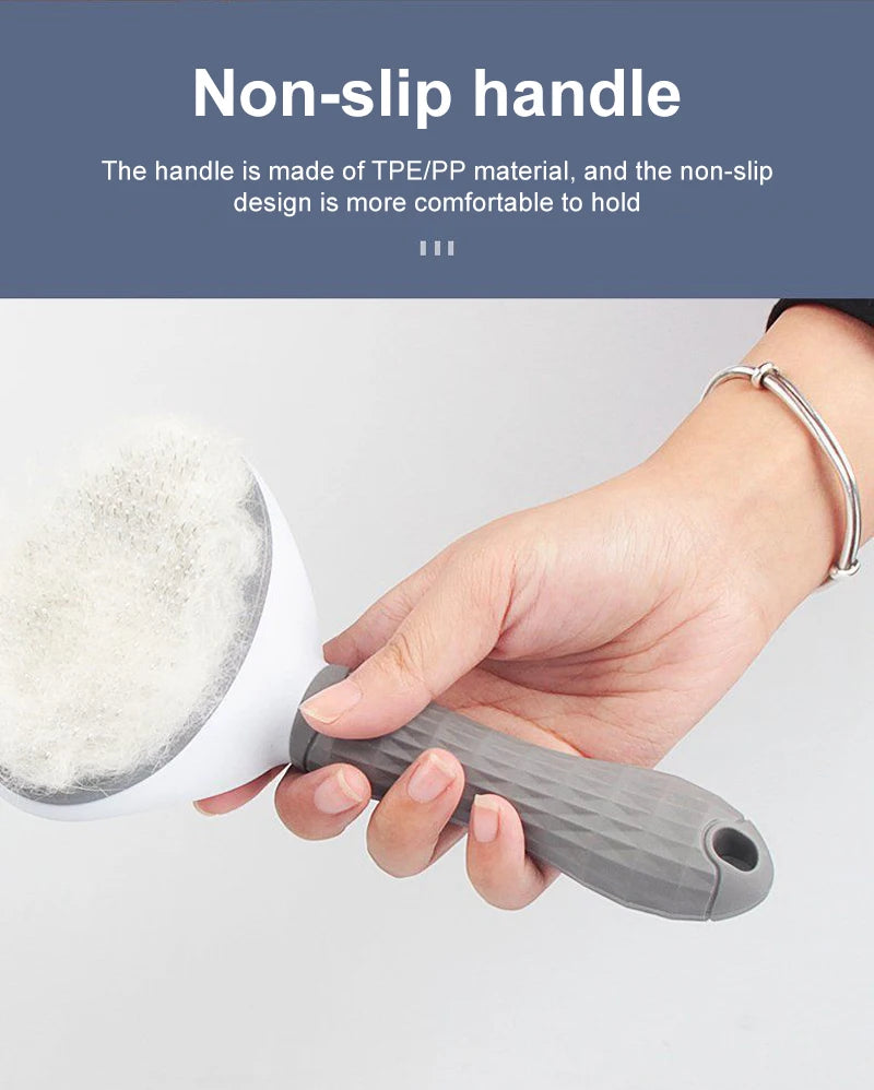 Dog & Cat Grooming Brush – Fur Remover & Massager