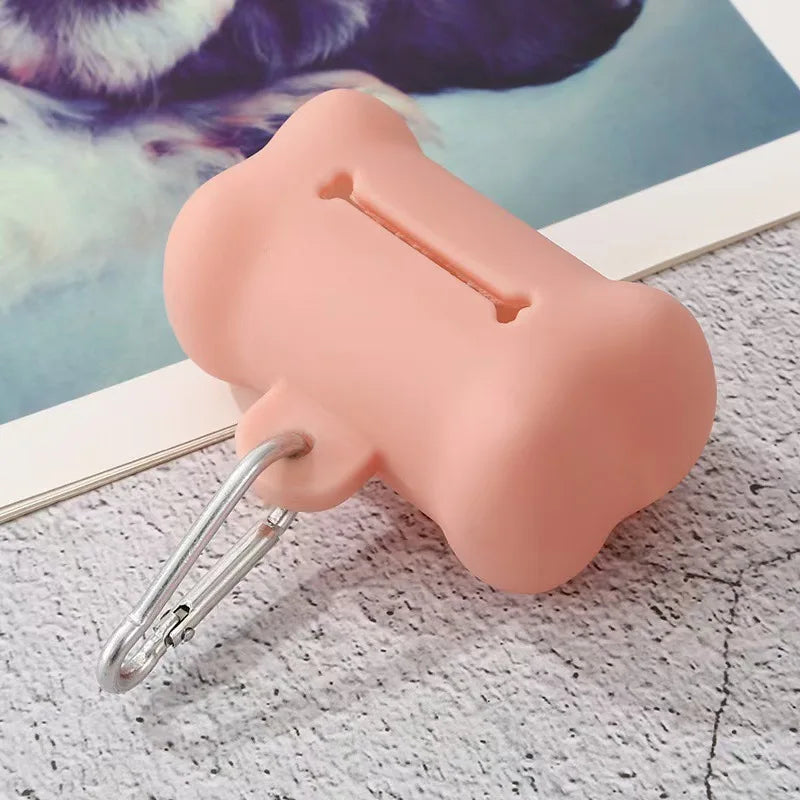 Bone-Shaped Dog Poop Bag Dispenser – Portable & Durable