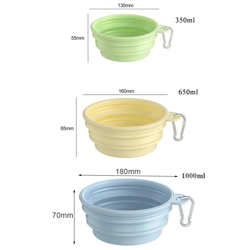 Collapsible Dog Bowl – Portable Travel Pet Bowl