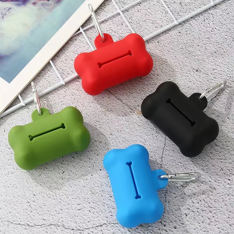 Bone-Shaped Dog Poop Bag Dispenser – Portable & Durable