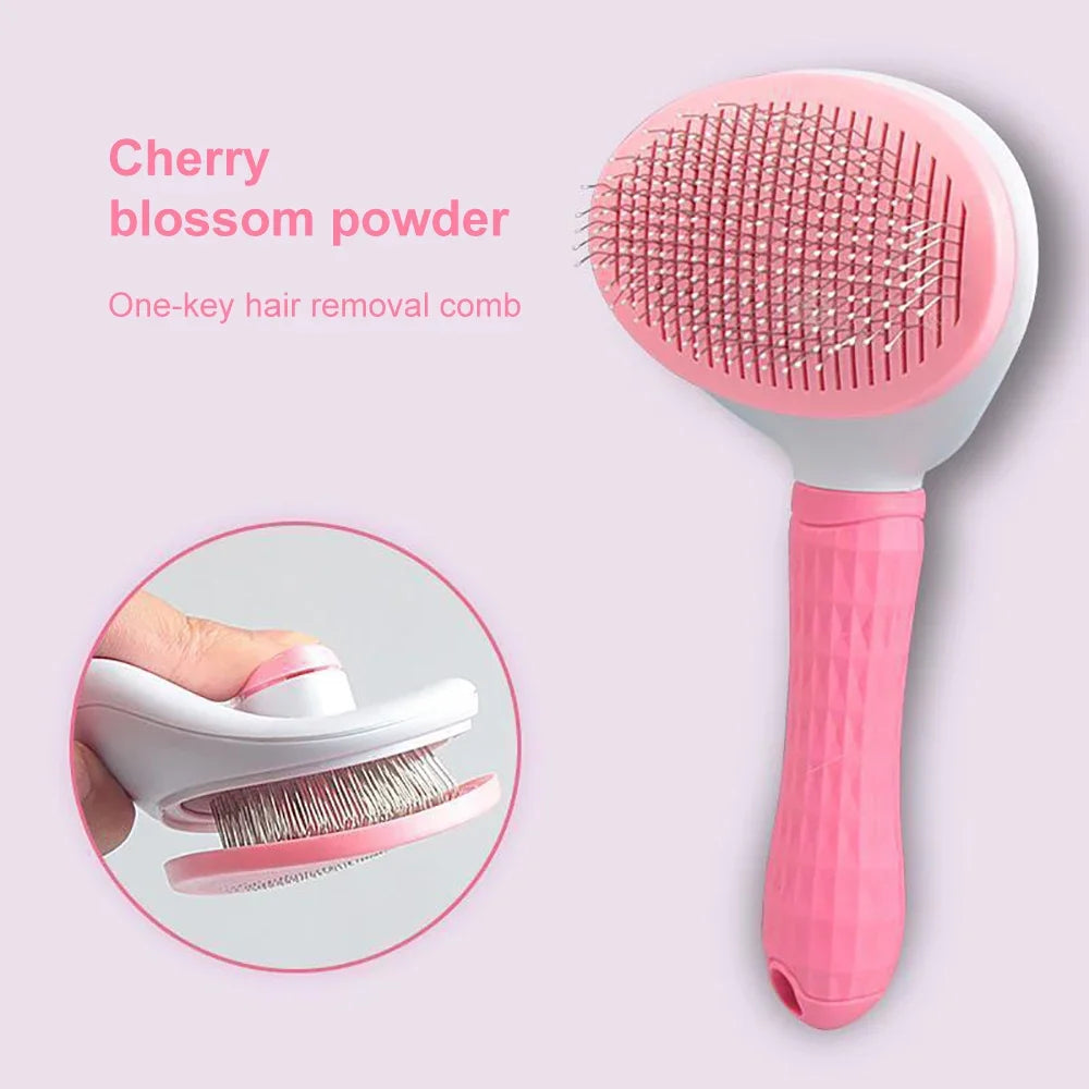 Dog & Cat Grooming Brush – Fur Remover & Massager